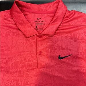 Nike Men's Bold Red Dri-FIT Polo- XL